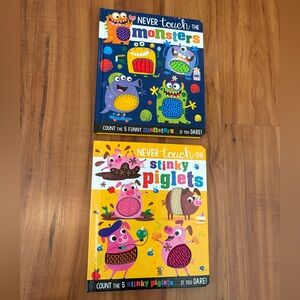 Never Touch the Stinky Piglets and Never Touch the Monsters Board Books